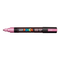Popisovač uni POSCA PC-5M metalicky ružový