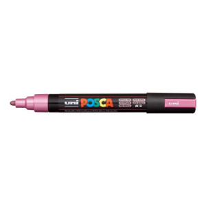 Popisovač uni POSCA PC-5M metalicky ružový