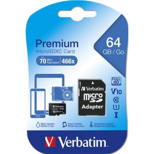 Pamäťová karta Verbatim Micro SD 64GB