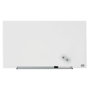 Sklenená tabuľa Nobo Diamond biela 680x380 mm