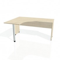 Pracovný stôl Gate, ergo, pravý, 160x75,5x120 cm, agát/agát