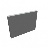 Paraván na plochu stola Akustik, 60 cm, sv.sivý