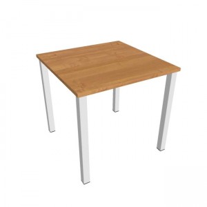 Pracovný stôl Uni, 80x75,5x80 cm, jelša/biela