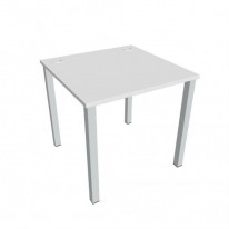 Pracovný stôl Uni, 80x75,5x80 cm, biela/sivá
