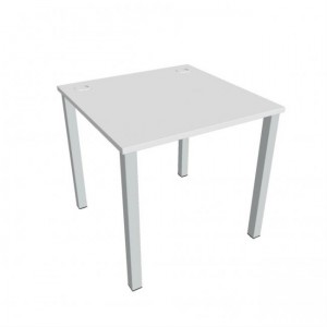 Pracovný stôl Uni, 80x75,5x80 cm, biela/sivá