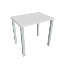 Pracovný stôl Uni, 80x75,5x60 cm, biela/sivá