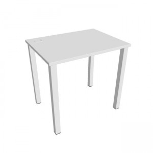 Pracovný stôl Uni, 80x75,5x60 cm, biela/biela