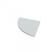 Doplnkový stôl Gate, ľavý, 80x80 cm, sivá