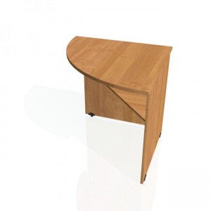 Doplnkový stôl Gate, ľavý, 80x75,5x80 cm, jelša/jelša