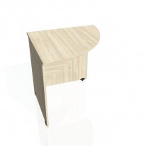 Doplnkový stôl Gate, pravý, 80x75,5x80 cm, agát/agát