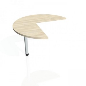 Doplnkový stôl Gate, ľavý, 100x75,5 cm, agát/kov