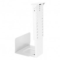 Závesný nosič PC Rack, 20-30x39-59x24 cm (šxvxh), biela