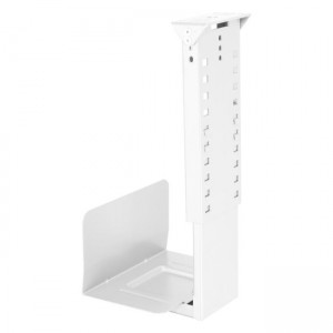 Závesný nosič PC Rack, 20-30x39-59x24 cm (šxvxh), biela