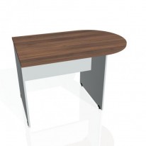 Doplnkový stôl Gate, 120x75,5x80 cm, orech/sivá