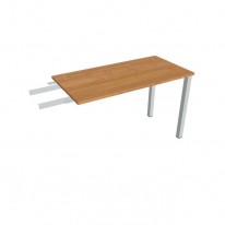 Pracovný stôl Uni, reťaziaci, 120x75,5x60 cm, jelša/sivá