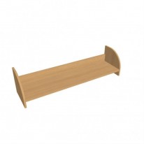 Závesná polica na stenu Hobis, 120 cm, buk