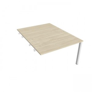 Pracovný stôl Uni k pozdĺ. reťazeniu, 120x75,5x160 cm, agát/sivá