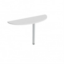 Doplnkový stôl Gate, 120x75,5x40 cm, biely/kov