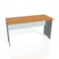 Pracovný stôl Gate, 140x75,5x60 cm, jelša/sivý