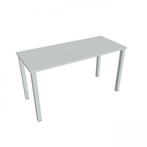Pracovný stôl Uni, 140x75,5x60 cm, sivá/sivá