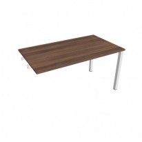 Pracovný stôl Uni k pozdĺ. reťazeniu, 140x75,5x80 cm, orech/biela