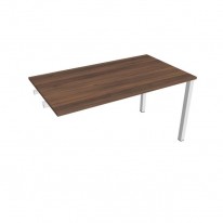 Rokovací stôl Uni k pozdĺ. reťazeniu, 140x75,5x80 cm, orech/biela