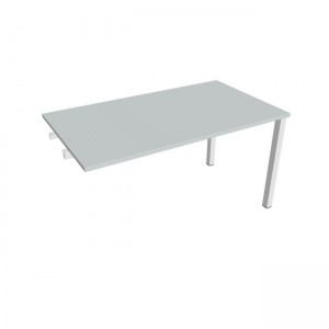 Rokovací stôl Uni k pozdĺ. reťazeniu, 140x75,5x80 cm, biela/biela