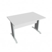 Rokovací stôl Cross, 120x75,5x80 cm, biely/kov
