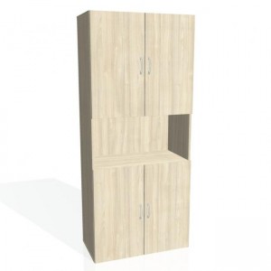 Policová skriňa Drive, 80x185x42 cm, agát/agát