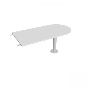 Doplnkový stôl Cross, 160x75,5x80 cm, biela/kov