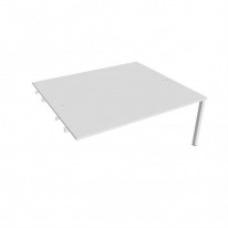 Pracovný stôl Uni k pozdĺ. reťazeniu, 180x75,5x160 cm, biela/biela