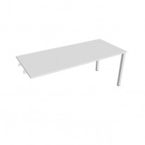 Rokovací stôl Uni k pozdĺ. reťazeniu, 180x75,5x80 cm, biela/biela