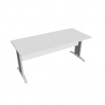 Rokovací stôl Cross, 180x75,5x80 cm, biely/kov