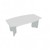 Rokovací stôl Gate, 200x75,5x110 cm, biela/sivá