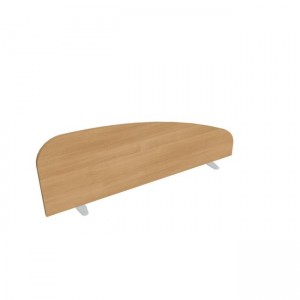 Paraván Hobis na plochu stola, oblý, 120 cm, dub