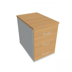 Kontajner Hobis, 40x60x60 cm, buk/sivý