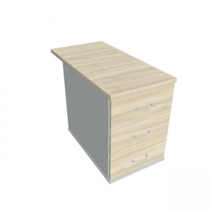 Kontajner Hobis, 40x60x80 cm, agát/sivý