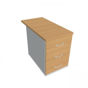 Kontajner Hobis, 40x60x80 cm, buk/sivý