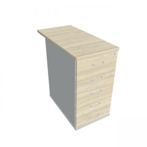 Kontajner Hobis, 40x75,5x80 cm, agát/sivý