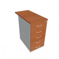 Kontajner Hobis, 40x75,5x80 cm, čerešňa/sivý