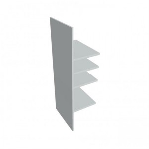 Šatníková vložka Strong, do skrine v.192 cm, sivá