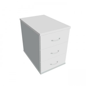 Kontajner Hobis, 40x60x60 cm, biely/sivý