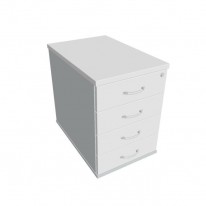 Kontajner Hobis, 40x60x60 cm, biely/sivý