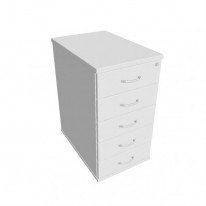 Kontajner Hobis, 40x75,5x60 cm, biela/biela