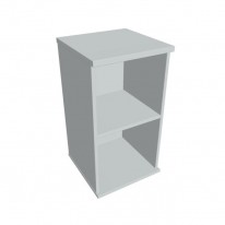 Prídavná skriňa k stolu Hobis, 40x75,5x40 cm, sivá