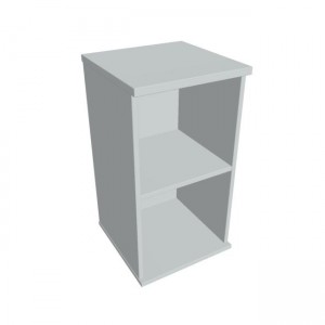 Prídavná skriňa k stolu Hobis, 40x75,5x40 cm, sivá