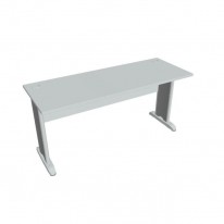 Pracovný stôl Cross, 160x75,5x60 cm, sivý/kov