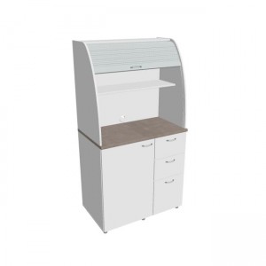 Kuchynka bez vybavenia pravá, 100x189,1x60 cm, biela/biela