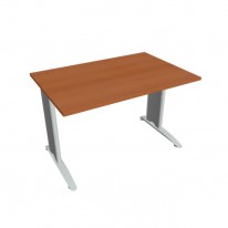 Pracovný stôl Flex, 120x75,5x80 cm, čerešňa/kov
