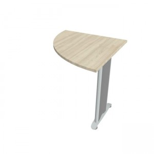 Doplnkový stôl Flex, ľavý, 80x75,5x80 cm, agát/kov